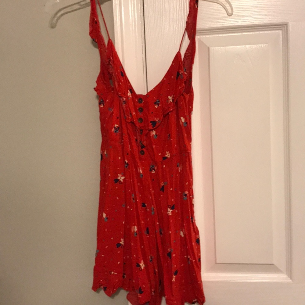 Urban outfitters red romper